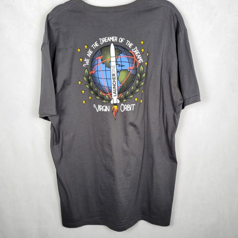 ORBIT Space Program‎ T Shirt Black Men's XXL Double Sided Dreamer Music